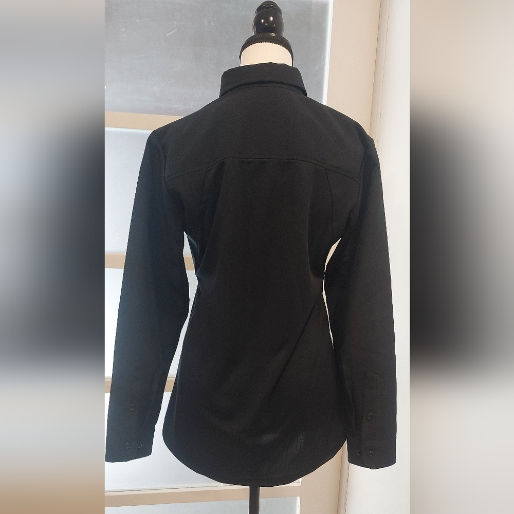 Blauer Women's Long Sleeve Black Tee - Picture 6 of 9